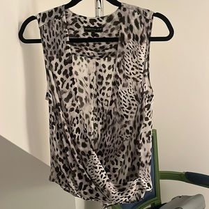 Generation Love black leopard top. Size small